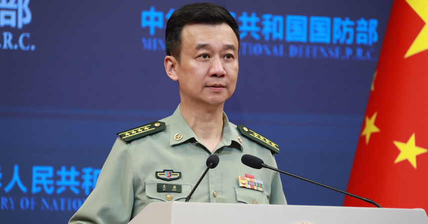 Senior Colonel Wu Qian, spokesperson for the Ministry of National Defense