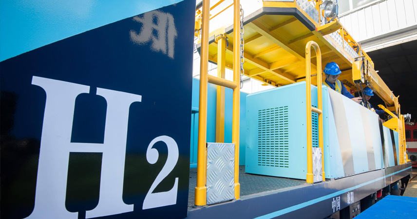 Hydrogen-powered trams