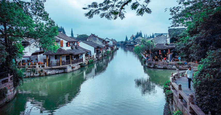 Jiangnan Water Village Scenery