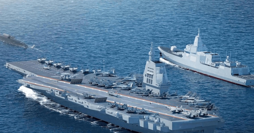 China's Fujian aircraft carrier