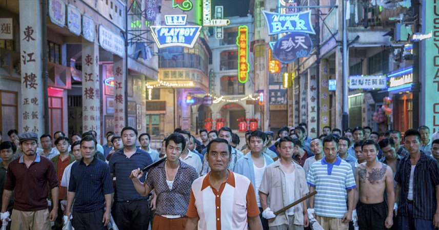 Stills from Hong Kong gangster movies and TV series