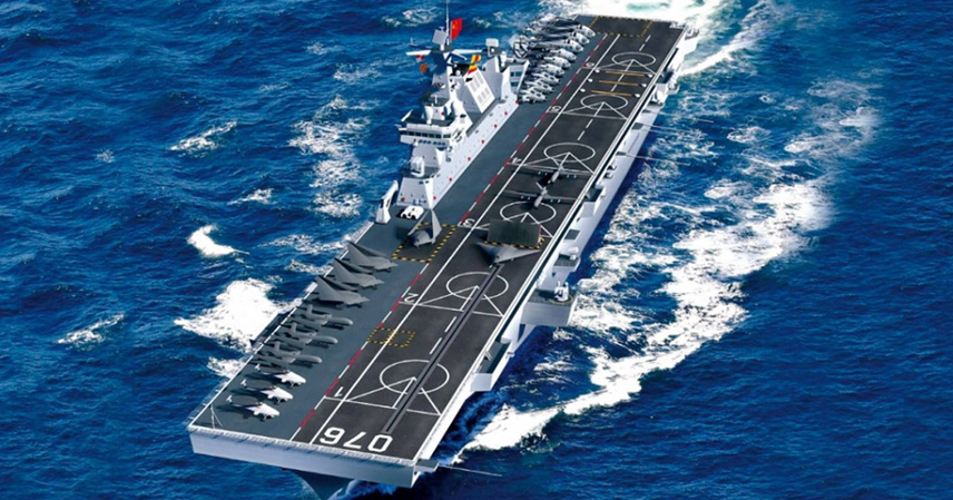 China's Fujian aircraft carrier