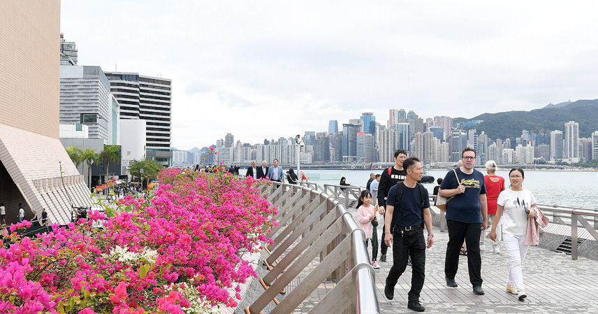 Mainland tourists in Hong Kong